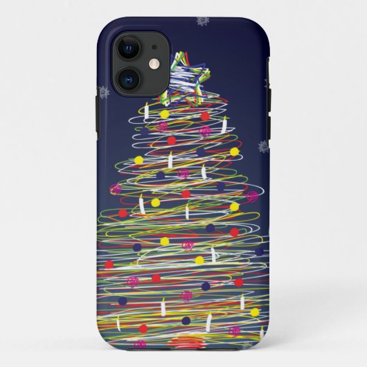 お祝いのカラフルなクリスマスツリー(それをカスタマイズ!) Case-Mate iPhoneケース (裏面)