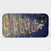 お祝いのカラフルなクリスマスツリー(それをカスタマイズ!) Case-Mate iPhoneケース (裏面(横))