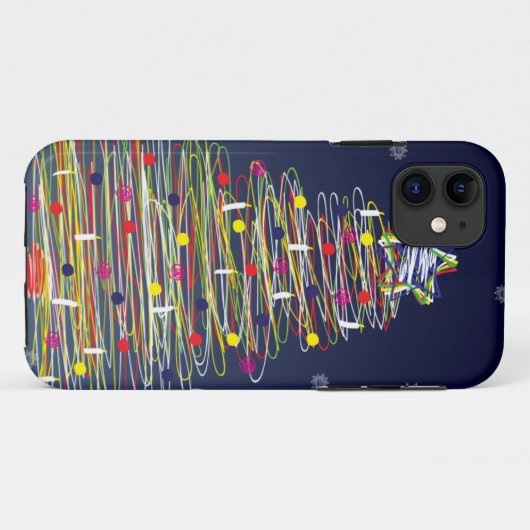 お祝いのカラフルなクリスマスツリー(それをカスタマイズ!) Case-Mate iPhoneケース (裏面(横))