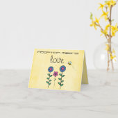 お祝いのカード カード (黄色い花)