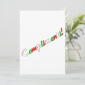 お祝いのカード 招待状 (スタンド正面)