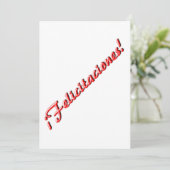 お祝いのカード 招待状 (スタンド正面)