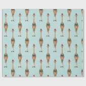 お祝いのキリンの包装紙 ラッピングペーパー (フラット)