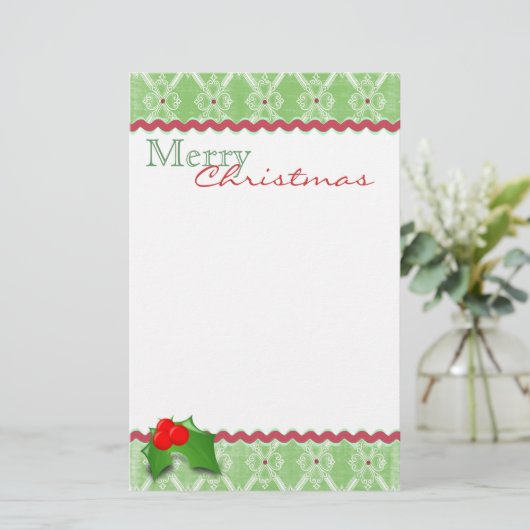 お祝いのクリスマスの文房具 便箋 (スタンド正面)