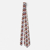 お祝いのクリスマスの雪だるまの休日によってタイルを張られるタイ ネクタイ (裏面)