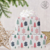 お祝いのクリスマスツリー ラッピングペーパー