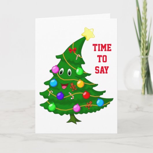 お祝いのクリスマスデーをお過ごしください* シーズンカード (正面)