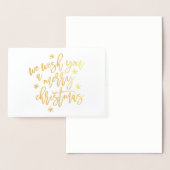 お祝いのクリスマスフォイルカードをお願い 箔カード (ディスプレー)