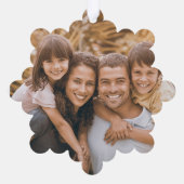 お祝いのクリスマスフォトカスタムをお願い オーナメントカード (裏面)