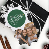 お祝いのクリスマスフォトカスタムをお願い オーナメントカード