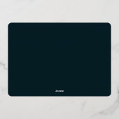 お祝いのクリスマスフォト・フォイル・カード 箔シーズンカード (裏面)