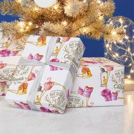 お祝いのクリスマスプレゼントのラッピング紙 ラッピングペーパー