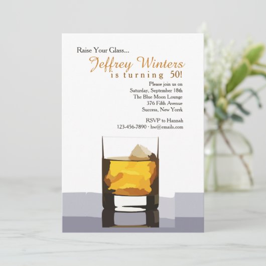 お祝いのグラスを掲げる招待状 招待状 (スタンド正面)