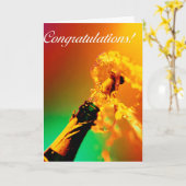 お祝いのグリーティングカード カード (黄色い花)