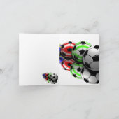 お祝いのサッカーカード カード (内部)