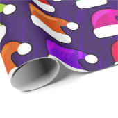 お祝いのサンタの帽子の休日のクリスマスの包装紙 ラッピングペーパー (ロールコーナー)