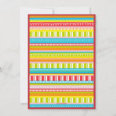 お祝いのストライプな第2第2誕生会 招待状 (裏面)