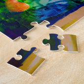 お祝いのテニス・ボール ジグソーパズル (側面)