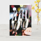 お祝いのトーストカード カード (黄色い花)