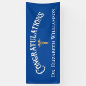 お祝いのナース医師医師医療 横断幕 (縦)