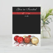 お祝いのパーソナライズな休日のパーティの招待状 招待状 (スタンド正面)