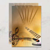 お祝いのパーティの招待状 招待状 (正面/裏面)