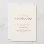 お祝いのパーティー招待状 招待状 (正面)