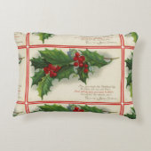 お祝いのヒイラギおよび果実Stecher アクセントクッション (裏面)