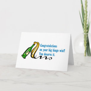 お祝いのビンゴの勝者 カード