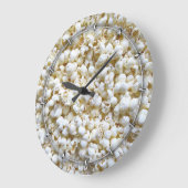 お祝いのポップコーンの装飾の写真撮影 ラージ壁時計 (傾斜)