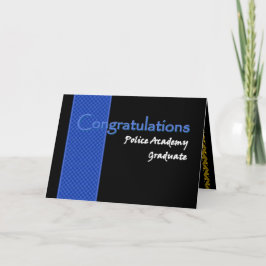 お祝いのポリスアカデミーの卒業生 カード