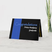 お祝いのポリスアカデミーの卒業生 カード (正面)