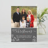 お祝いのメリークリスマスの休日の写真カード シーズンカード (スタンド正面)