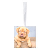 お祝いのメリークリスマス キューブオーナメント (右)