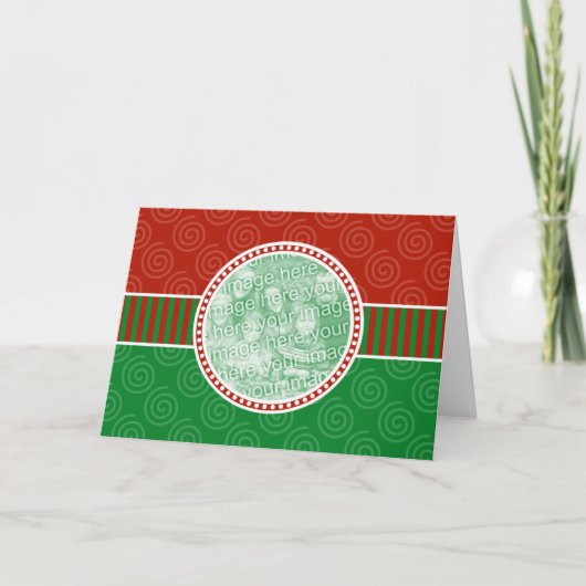 お祝いのモダンなスタイルの休日カードテンプレート シーズンカード (正面)