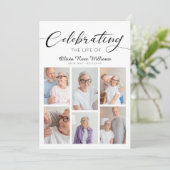 お祝いのモダン写真葬儀記念 プログラム (スタンド正面)