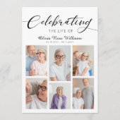 お祝いのモダン写真葬儀記念 プログラム (正面)