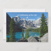 お祝いのライフアナウンスマウンテンズレイク 招待状 (正面)