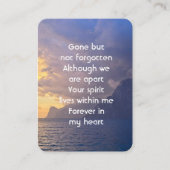 お祝いのライフキープサクシースカイクラウドアイランド 名刺 (正面)