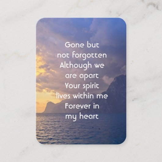 お祝いのライフキープサクシースカイクラウドアイランド 名刺 (正面)