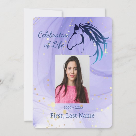 お祝いのライフクラシックウズロゴ招待状 招待状 (正面)