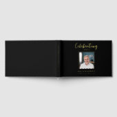 お祝いのライフシンプルフォト金箔葬儀 ゲストブック (全面)