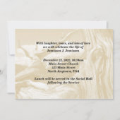 お祝いのライフスノーウィースルーツリー 招待状 (裏面)