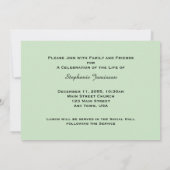 お祝いのライフパスの《植物》アスペン《植物》アスペン 招待状 (裏面)