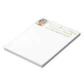 お祝いのライフ共有Aメモリーフォト引用文 ノートパッド (回転)