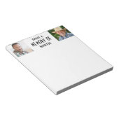お祝いのライフ共有Aメモリ2写真 ノートパッド (アングル)