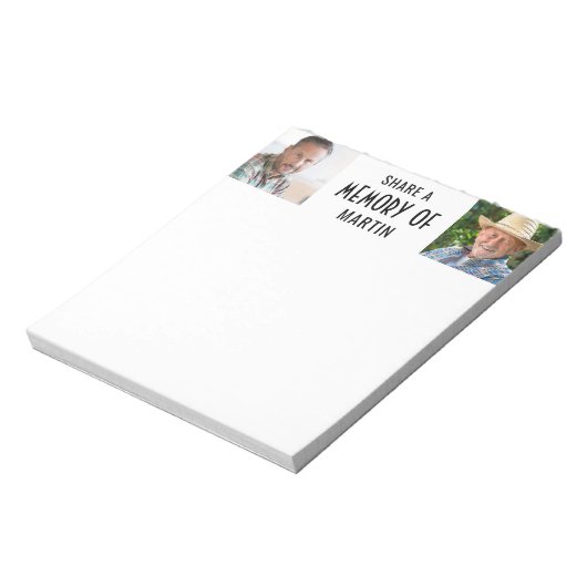 お祝いのライフ共有Aメモリ2写真 ノートパッド (回転)