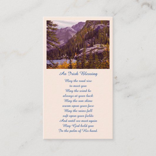 お祝いのライフ写真記憶カード 名刺 (正面)