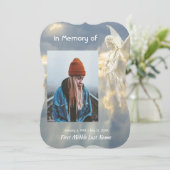 お祝いのライフ招待状エンジェルスカイクラウド 招待状 (スタンド正面)