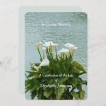 お祝いのライフ招待状カラリリーフローラ